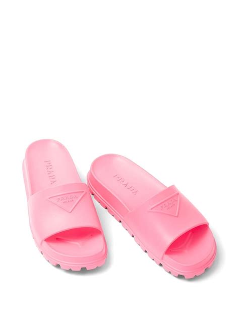 prada lug sole slides|Women's Designer Prada Slides & Flip Flops .